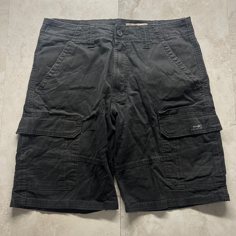 Wrangler Cargo Shorts Black Mens 32 Relaxed Fit Utility Gorpcore 112314939